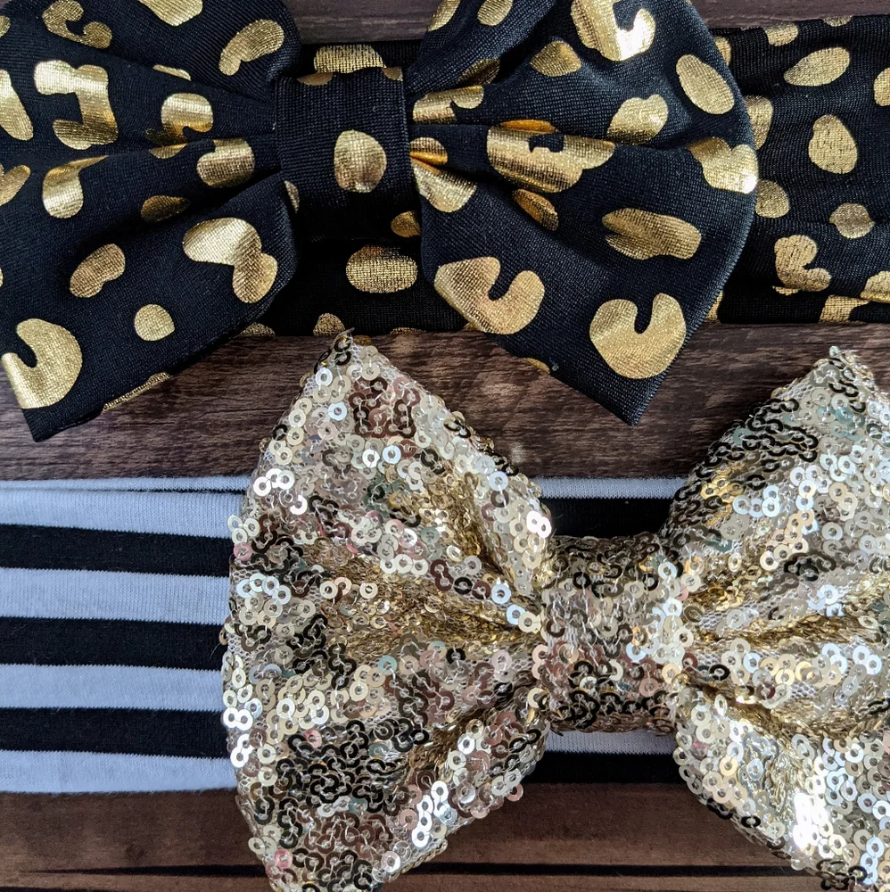 Set of 2 Bow Headbands